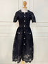 Women Elegant Heavy Lacey Medi Dress